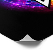 Poster pentagramme du Wiccan (Coin)