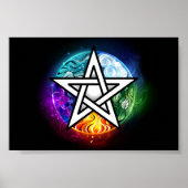 Poster pentagramme du Wiccan (Devant)