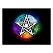 Poster pentagramme du Wiccan (Devant)