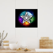 Poster pentagramme du Wiccan (Cuisine)