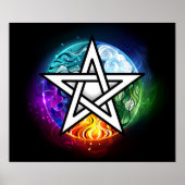 Poster pentagramme du Wiccan (Devant)
