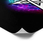 Poster pentagramme du Wiccan (Coin)