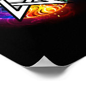 Poster pentagramme du Wiccan (Coin)