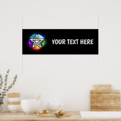 Poster pentagramme du Wiccan (Cuisine)