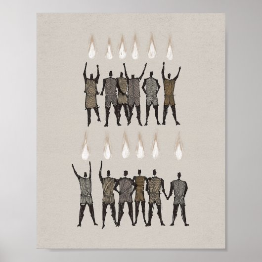 Poster Pentecôte Bible Art - Saint-Esprit Imprimer, Tongu (Devant)