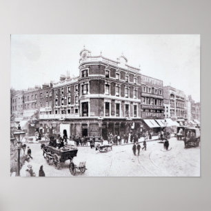 Poster Pentonville Road scene, Islington, London