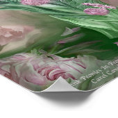 Poster Peoné rose Dans Peony Vase Art Poster/Imprimer (Coin)