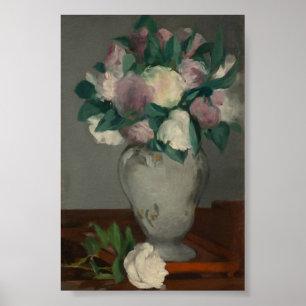 Poster Peonies, Édouard Manet
