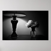 Poster Peonies - noir, (Devant)