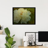 Poster Peony blanc (Bureau à domicile)