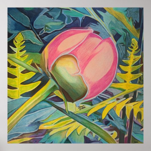 Poster Peony chinois (Devant)