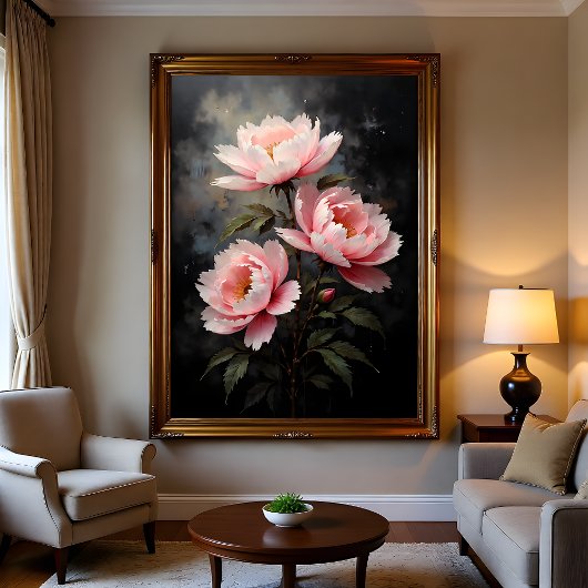 Poster Peony Floral Artwork