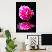 Poster Peony rose (Bureau à domicile)