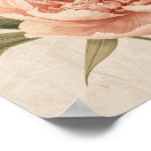 Poster Peony Watercolor Elegance (Coin)