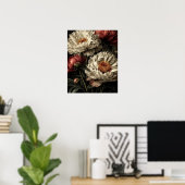 Poster Peony wild flowers (Bureau à domicile)