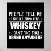 Poster People Tell Me I Should Drink Less Whiskey Can´t F (Devant)