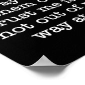 Poster People Think I Go Out Of My Way To Them Off Trust (Coin)