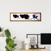 Poster Pep Charlee Buffalo Chasse murale (Bureau à domicile)