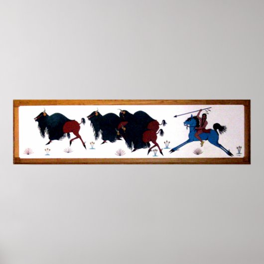 Poster Pep Charlee Buffalo Chasse murale (Devant)