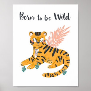 Poster Pépinière de bébé tigre sauvage