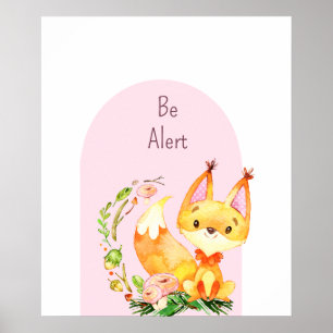 Poster Pépinière de bois Bébé animal