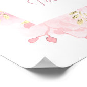 Poster pépinière de feuillage rose (Coin)