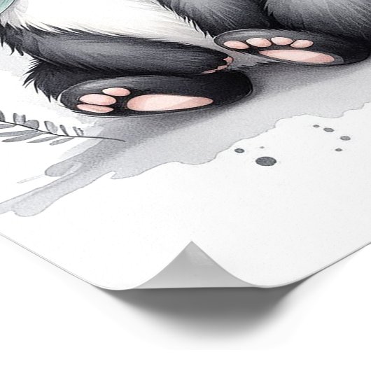 Poster Pépinière de forêt Skunk Wall Art (Coin)