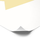 Poster Pépinière de girafe mignonne personnalisée (Coin)