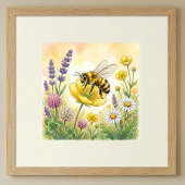 Poster Pépinière de minuscules insectes abeilles