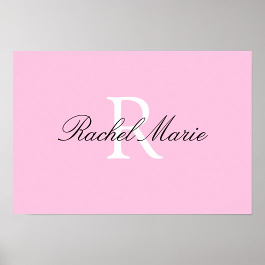 Poster Pépinière de nom personnalisé (Devant)