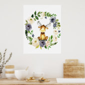 Poster Pépinière florale de l'orignal de bois (Cuisine)