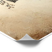 Poster Pépinière florale de tigre (Coin)