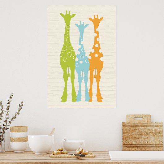 Poster Pépinière Giraffe (Cuisine)