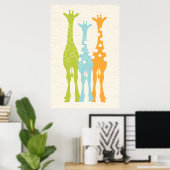 Poster Pépinière Giraffe (Bureau à domicile)