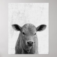Pépinière minimaliste de vache Peekaboo noir et bl