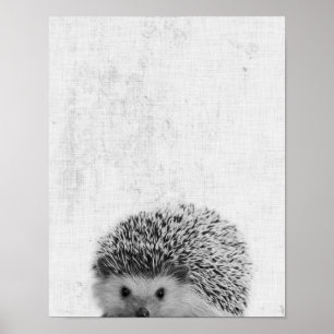 Poster Pépinière minimaliste Peekaboo noir et blanc
