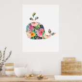 Poster Pépinière murale de baleine (Cuisine)