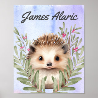 Poster Pépinière pour bébés personnalisable toile étirée