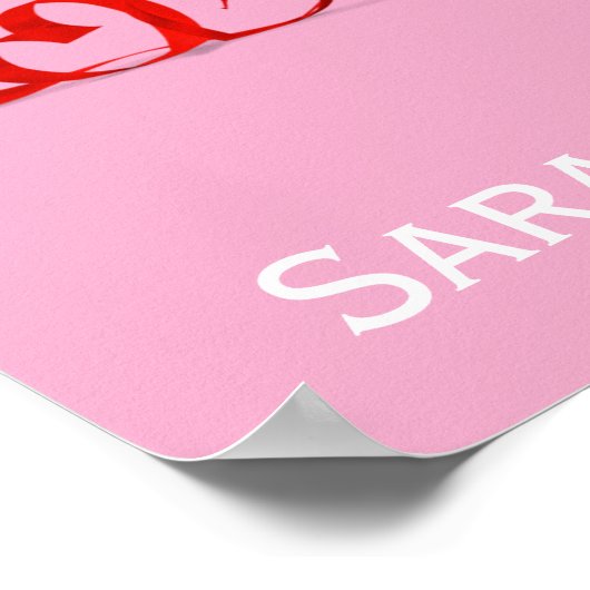 Poster Pépinière Twin Love personnalisée (Coin)