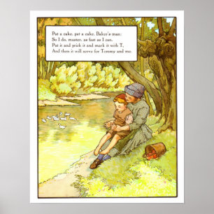 Poster Pépinière vintage - Pat a Cake