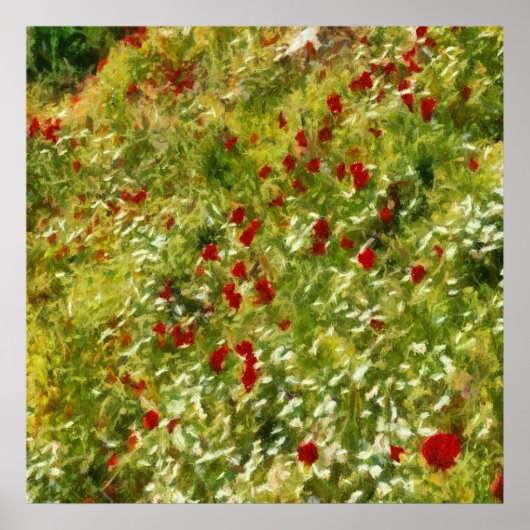 Poster Pépites Pointillisme Style Art Abstrait (Devant)
