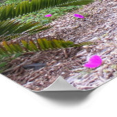 Poster Pépites roses Jardin Imprimer - Sélectionnez votre (Coin)