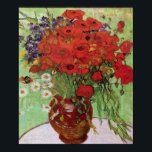 Poster Pépites rouges et marguerites par Vincent Van Gogh<br><div class="desc">Pépites rouges et marguerites. Peint par Vincent Van Gogh en 1890. Cette image est du domaine public.</div>