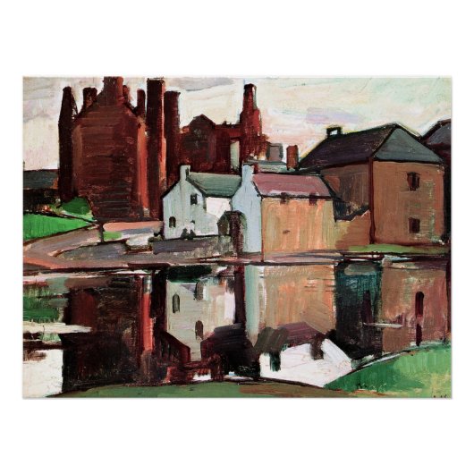Poster Peploe - Kirkcudbright Château, (Devant)