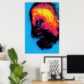 Poster pepper and plastic silenced (Bureau à domicile)