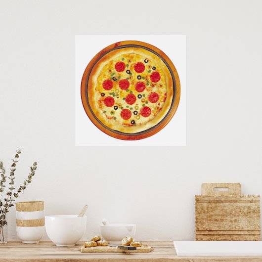 Poster Pepperoni Pizza (Cuisine)