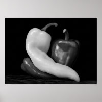Peppers in Love Photographie noir et blanc