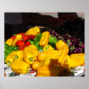 Poster - Peppers voor verkoop