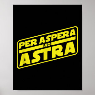 Poster Per Aspera Ad Astra À La Philosophie Des Étoiles