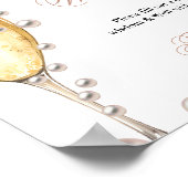 Poster Perals & Prosecco nuptiale perle de sagesse (Coin)